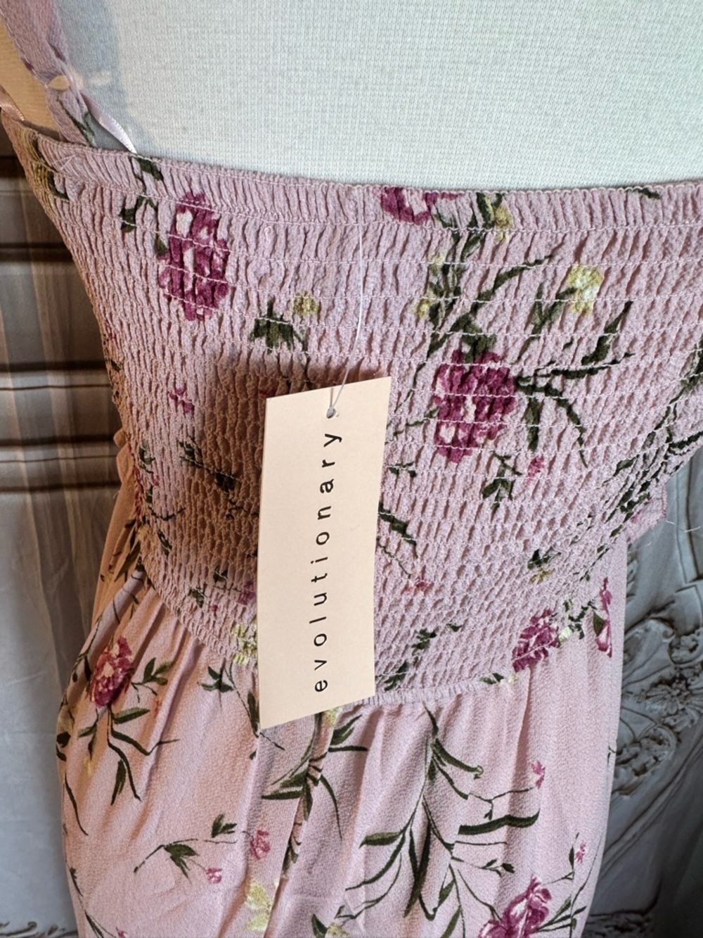 Pink Floral Ruffle-Trim Maxi Dress - Picture 12 of 12